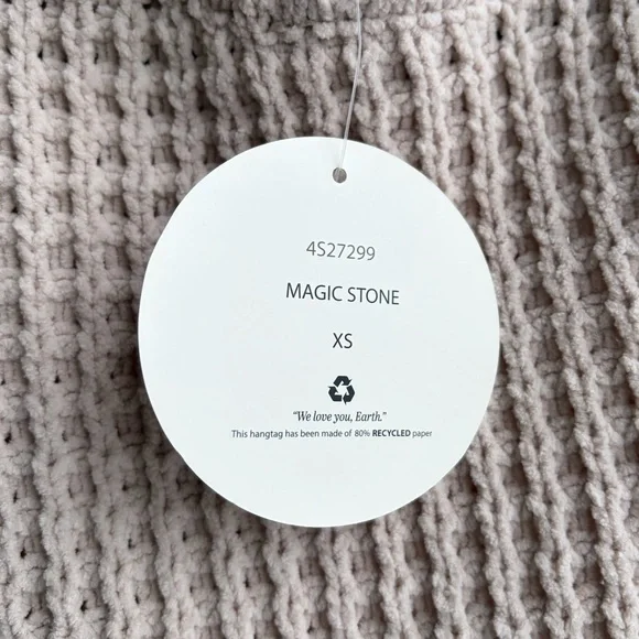 🆕 Pink Rose Blush Chenille Waffle Knit Oversized Sweater XS Cozy Ribbed Hem Chic - Picture 15 of 17